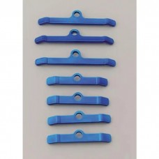 Chevy Moroso Valve Cover Hold Down Tabs, Steel, PowderCoated Blue, Big Block, 1955-1957
