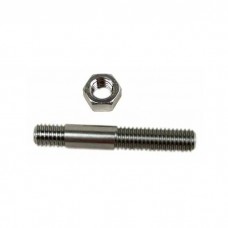 Chevy Exhaust Manifold Stud, 2-1, 4", Stainless Steel, 1955-1957