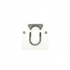 Chevy Muffler Clamp, 2", Stainless Steel, 1955-1957
