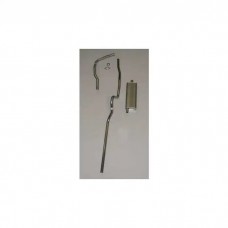Chevy Single Exhaust System, For Use With 6-Cylinder Engine, Aluminized, Convertible, 1955