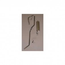 Chevy Single Exhaust System, For Use With 6-Cylinder Engine, Aluminized, Wagon, Nomad, Delivery, 1955