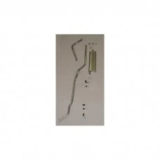 Chevy Single Exhaust System, For Use With 6-Cylinder Engine, Aluminized, Wagon, Nomad, Delivery, 1956