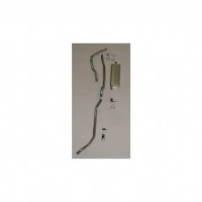 Chevy Single Exhaust System, For Use With 6-Cylinder Engine, Aluminized, Convertible, 1957