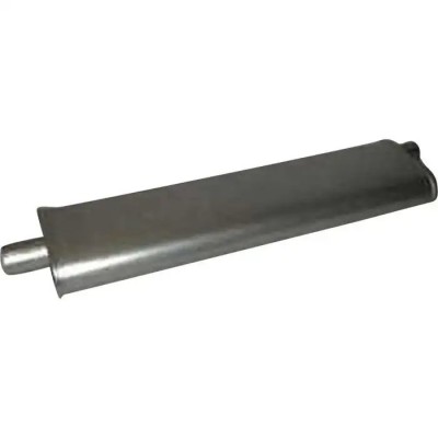Muffler,Aluminized,Short, 23" Body Length, 28" Overall