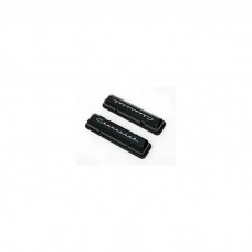 Chevy Aluminum Valve Covers, Black Powder Coated, With Chevrolet Script, Small Block, 1955-1957