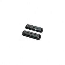 Chevy Aluminum Valve Covers, Black Powder Coated, With Chevrolet Script, Big Block, 1955-1957