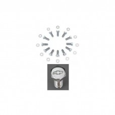 Bowtie Intake Manifold Bolts,Chrome,SB,55-72