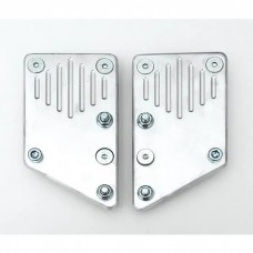 Chevy Side Engine Mount Adapters, Unpolished, Aluminum, LS1, LS2, LS3 & LS6 Engine, 1955-1957