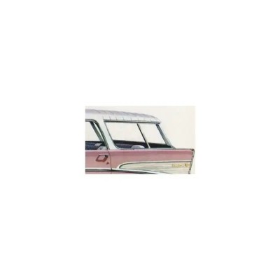 Chevy Rear Curved Quarter Glass, Right, Clear, Nomad, 1955-1957