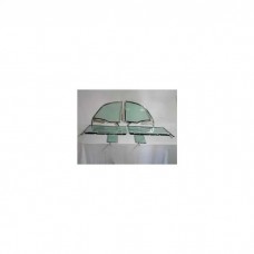 Chevy Side Glass Set, Installed With Frames, Tinted, Convertible, 1955-1957