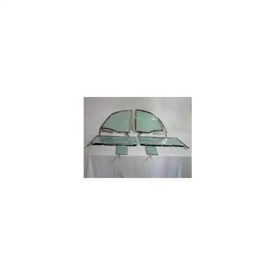 Chevy Side Glass Set, Installed With Frames, Tinted, Convertible, 1955-1957