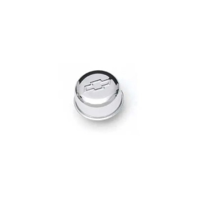 Valve Cover Breather,Push-In,Chrome Bowtie,55-72