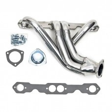 Chevy Header, Shorty, 3, 4 Length, Ceramic Coated, Left Hand, Small Block, 1955-1957