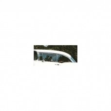 Chevy Quarter Glass, Installed In Frame, Clear, 2-Door Hardtop, Left, 1955-1957