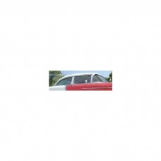 Chevy Quarter Glass, Installed In Lower Channel, Clear, 2-Door Sedan, Right, 1955-1957