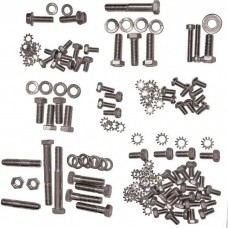 Chevy Engine Bolt Kit, Stainless Steel, 235ci, Use With Original Valve Cover, 1955-1957