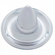 Chevy Rally Wheel Center Cap, Long Bullet Style, Stainless Steel