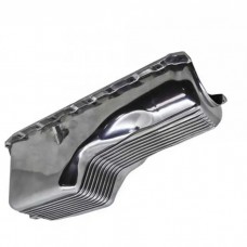 Aluminum Oil Pan, Finned, Polished Big Block