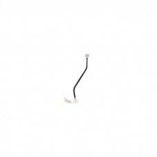 Shifter Lever, Lokar, Double Bend, 16-Inch, for Tremec/Borg Warner T5, T45, T56 Manual Transmissions, Midnight Series