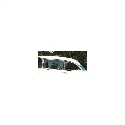 Door Glass,Installed With Frames,Smoke 2Dr Ht/Cv,LH,55-57