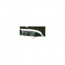 Chevy Quarter Glass, Installed In Frame, Smoke Tinted, 2-Door Hardtop, Left, 1955-1957