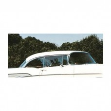 Chevy Quarter Glass, Installed In Frame, Smoke Tinted, 2-Door Hardtop, Right, 1955-1957