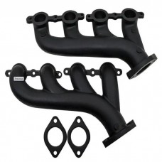 GM LS Engine Swap Exhaust Manifolds, Black