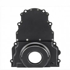 GM LS 2-PC TMNG COVER W/O CAM HOLE, BLK