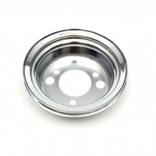 El Camino Balancer Add-On Pulley,Chrome,Sgl Grv 1965-68