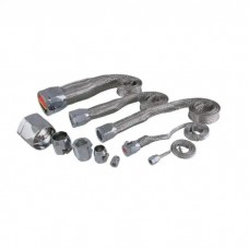 Chevy-GMC Truck K&N Hose Cover Kit Universal Stainless Steel With Chrome Clamps