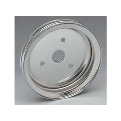 Crankshaft Pulley,Double-Groove,SB,Chrome,55-72