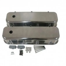 Chevy Big Block Valve Covers, Polished Aluminum, 1965-1995