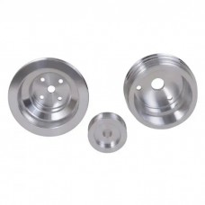 GM 305/350 Truck BBK 3-Pc Underdrive Aluminum Pulley Kit, 1985-1987
