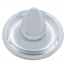 Chevy Rally Wheel Center Cap, Long Bullet Style, Stainless Steel