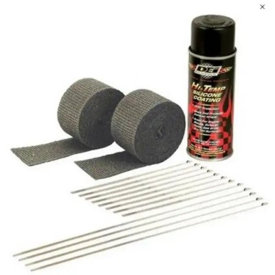 Automotive Exhaust & Header Wrap Kit - Black