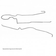 1958-1959 Chevy-GMC Truck Main Fuel Lines, 5-16", Half Ton V8, 2WD, OE Steel