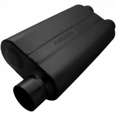 Flowmaster Delta Flow Muffler, 50 Series -3.00 Offset Inlet / 2.50 Dual Outlet - Moderate Sound