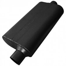 Flowmaster Delta Flow Muffler, 50 Series - 2.50 Offset In / 2.50 Center Out -Stainless Steel-Moderate Sound