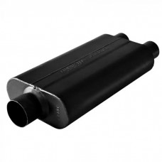 Flowmaster Delta Flow Muffler, 50 Series- 3.00 Center Inlet / 2.50 Dual Outlet -Stainless Steel-Moderate Sound