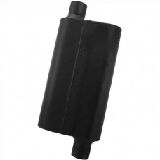Flowmaster Delta Flow Muffler, 50 Series- 2.25 Offset Inlet / 2.25 Offset Outlet -Stainless Steel-Moderate Sound