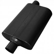 Flowmaster Delta Flow Muffler, 50 Series- 2.25 Center Inlet / 2.25 Offset Outlet -Stainless Steel-Moderate Sound