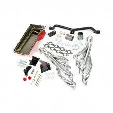1973-1987 Chevy-GMC Truck Trans Dapt Performance LS Swap In A Box, HTC Polished Headers, 2WD