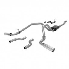 2007-2013 Chevy-GMC Truck Flowmaster American Thunder Dual Exhaust Cat Back System, Stainless Steel, 5.3L