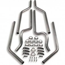 1969-1972 Chevy Blazer-GMC Jimmy Hooker Manifold Back Dual Exhaust System Without Mufflers,  2WD-Small