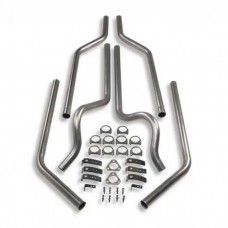 1973-1991 Chevy Blazer-GMC Jimmy, Suburban Hooker Header Back Dual Exhaust System Without Mufflers,  2WD