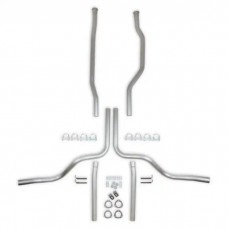 1973-1987 Chevy-GMC Truck Hooker Header Back Dual Exhaust System Without Mufflers,  4WD-Small Block