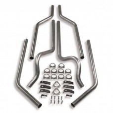1973-1987 Chevy-GMC Truck Hooker Manifold Back Dual Exhaust System Without Mufflers,  2WD-Small Block