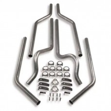 1973-1991 Chevy Blazer-GMC Jimmy, Suburban Hooker Manifold Back Dual Exhaust System Without Mufflers,  2WD-Small Block
