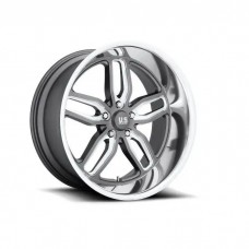 Chevy-GMC Truck US Mags U129 C-Ten Wheel, 5x5 Bolt Pattern, 1mm Offset,  Gun Metal Milled, 20"