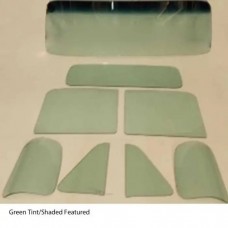 1954 Chevy-GMC Truck Glass Kit, Small Back Glass-Green Tint With Shade Band